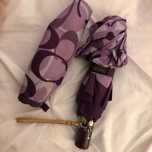 Purple Coach Umbrella
